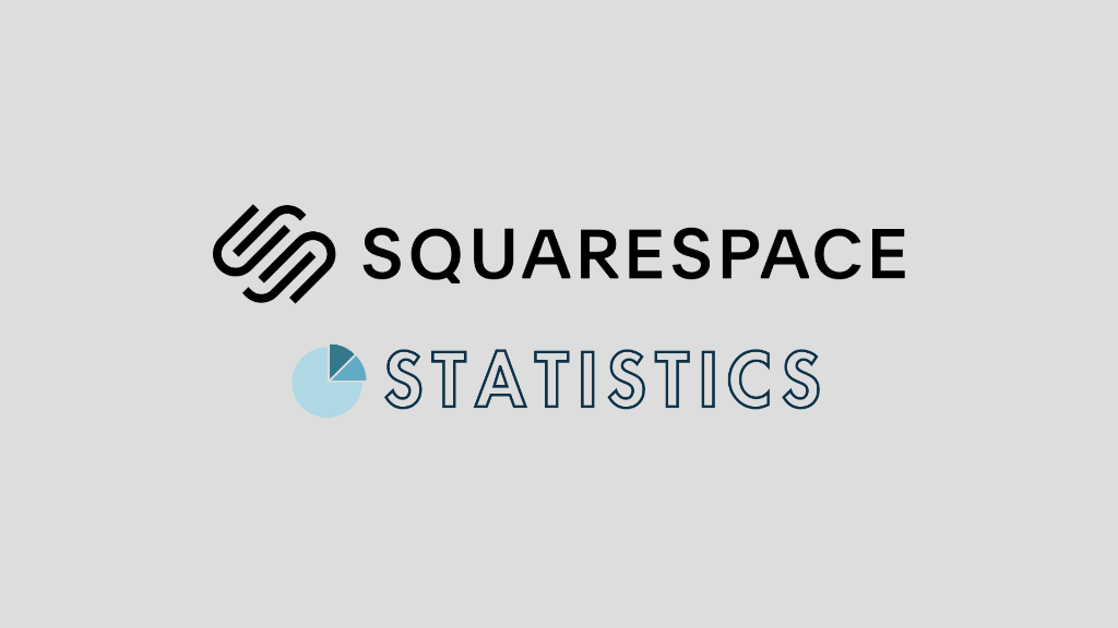 'Squarespace Statistics' - The Squarespace logo accompanied by a piechart graphic.