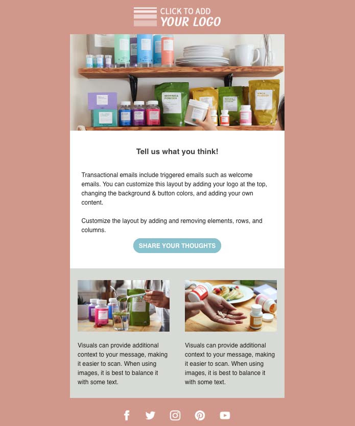 Example of an Aweber template