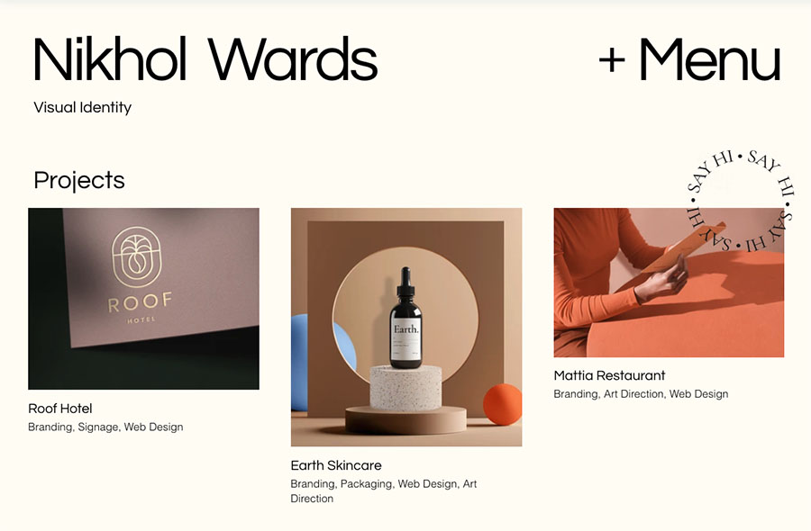 Wix's 'Design Studio' template