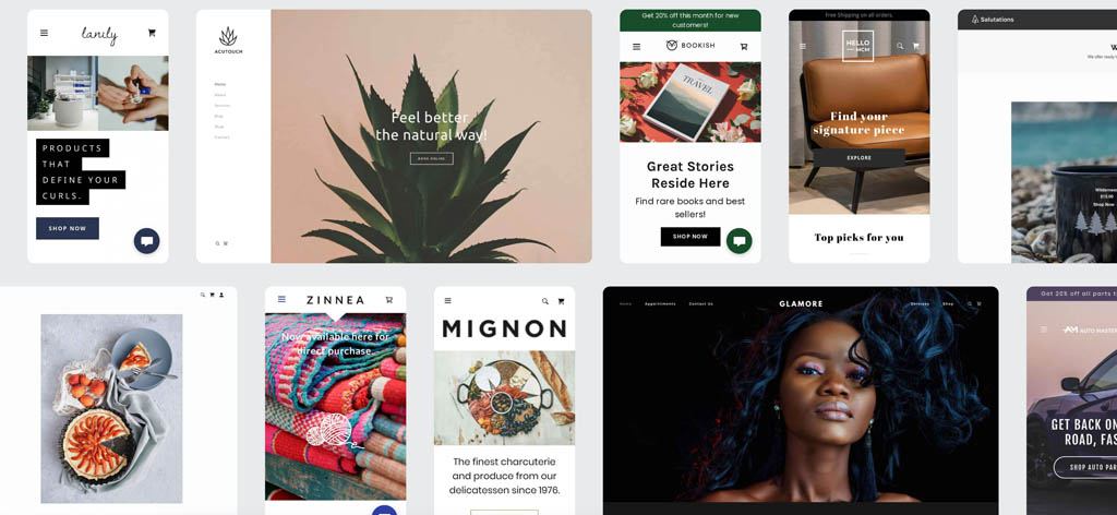 Examples of GoDaddy Templates