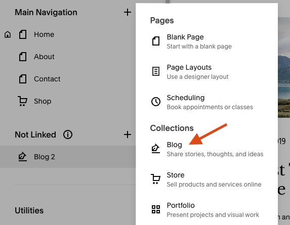 Adding a blog as a collection type
