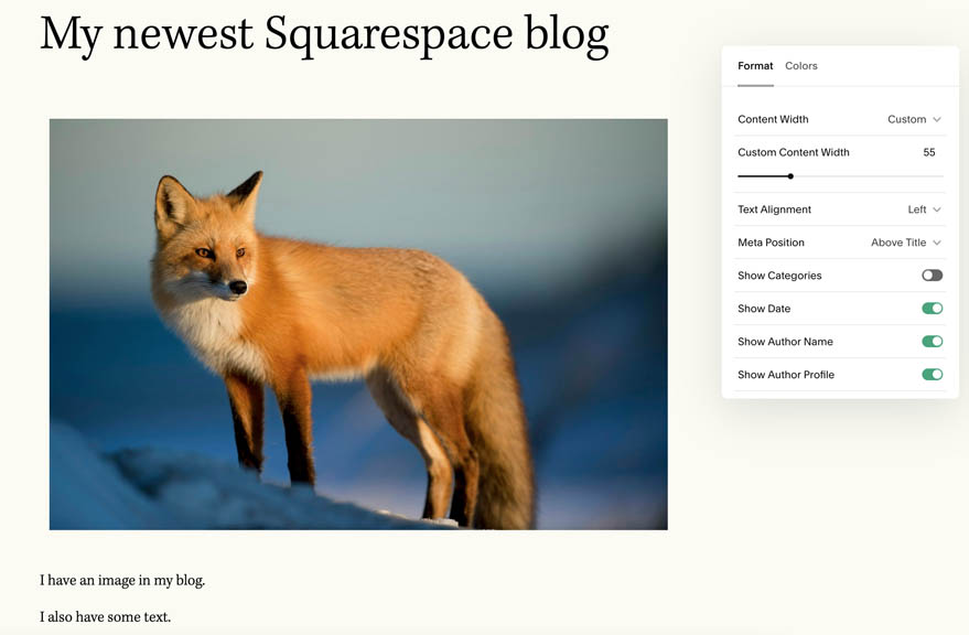 Trying out Squarespace's blogging capabilities