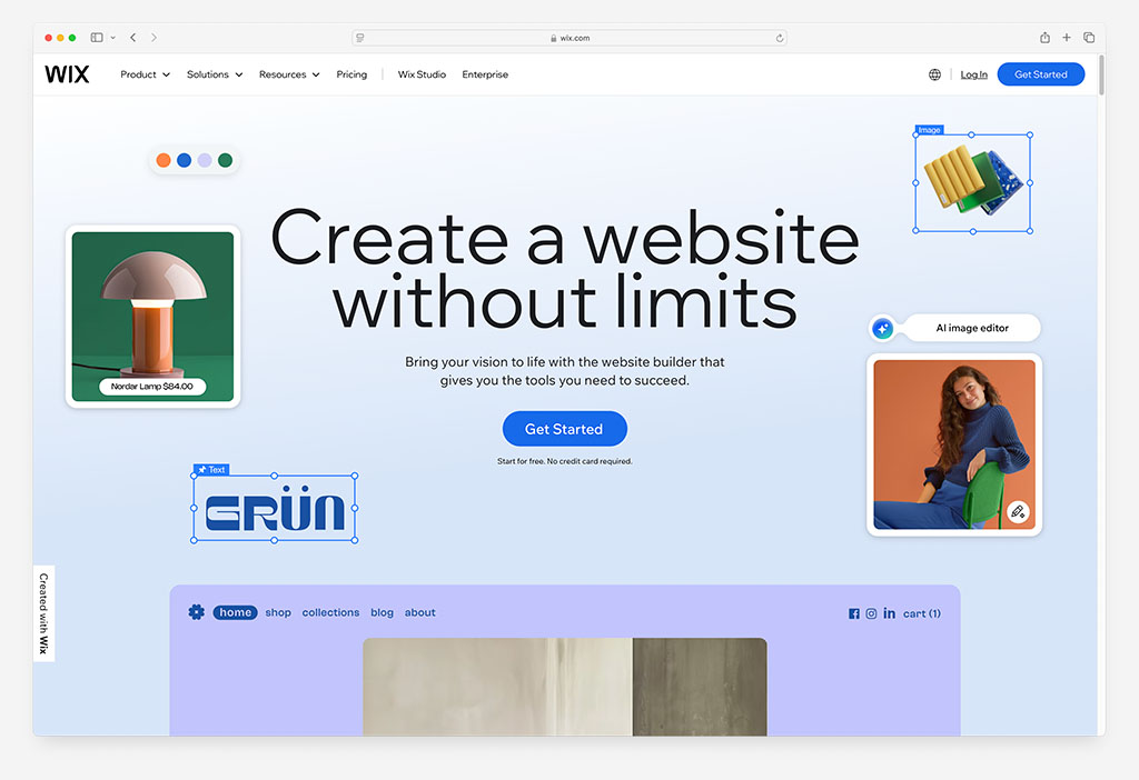 The Wix platform