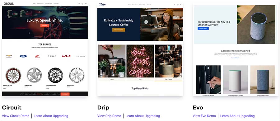 Example of a free Volusion themes