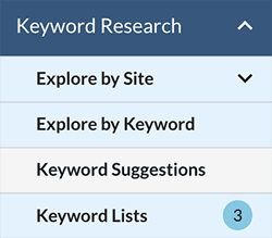 Accessing Moz's 'Keyword Suggestions' feature