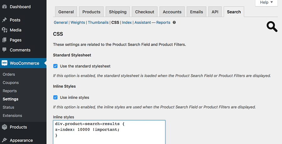 Adding CSS code in WooCommerce