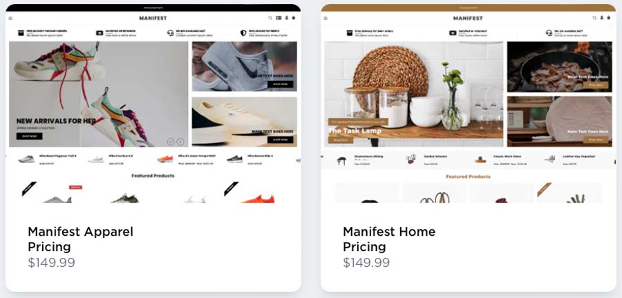 BigCommerce's 'Manifest' theme