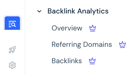 Similarweb's backlink analytics tools