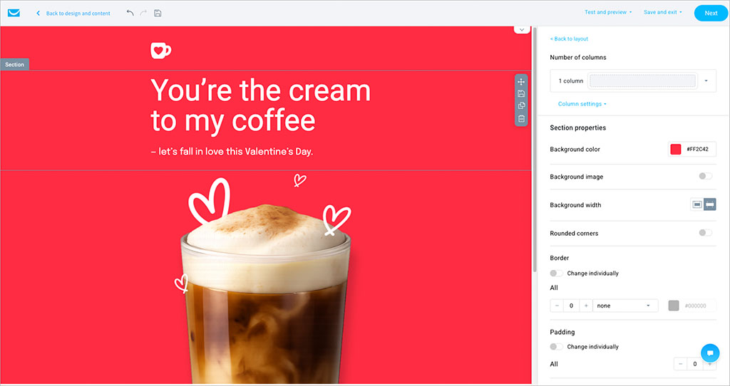 Creating a newsletter with GetResponse