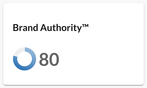 The Moz 'Brand Authority' feature