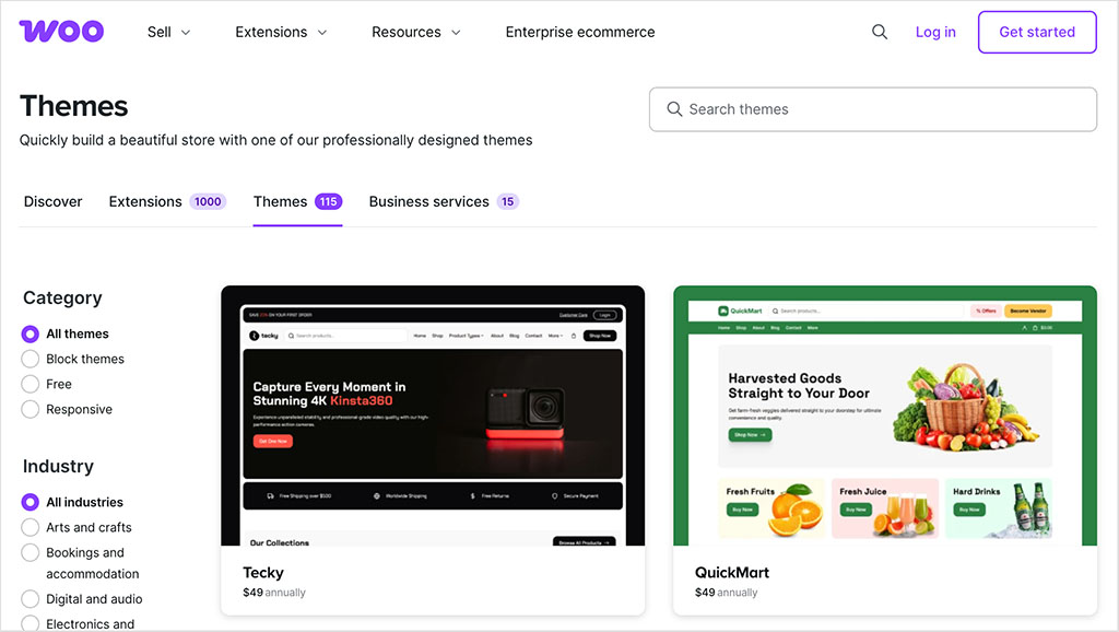 WooCommerce themes