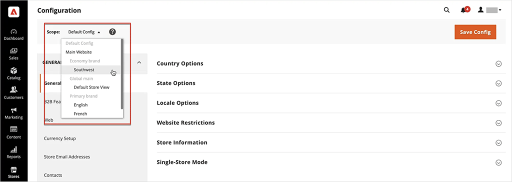 Setting up multiple storefronts in Adobe Commerce