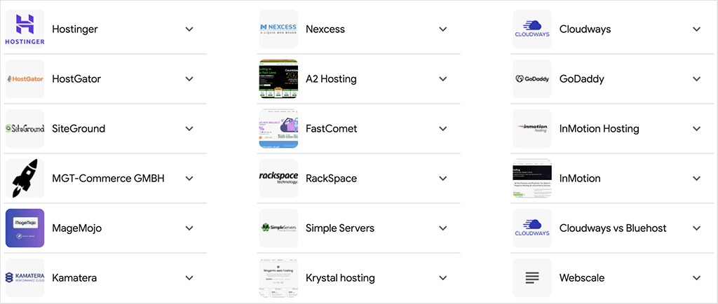 Hosting providers