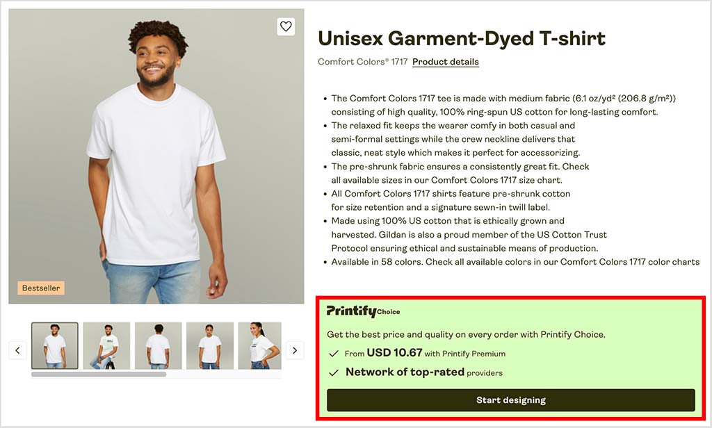A 'Printify Choice' product