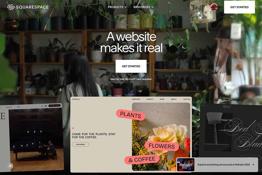 The Squarespace platform