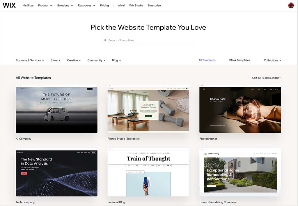 A selection of templates that you can use for small business applications