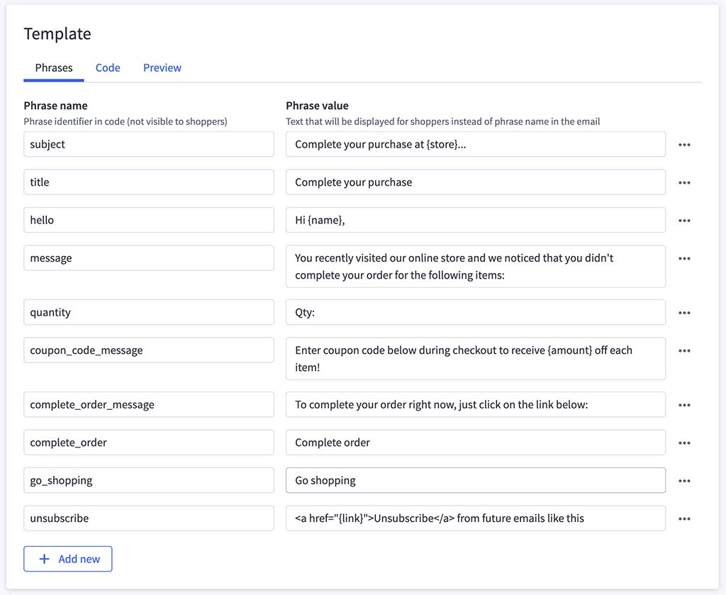 Setting up abandoned cart email reminders in BigCommerce