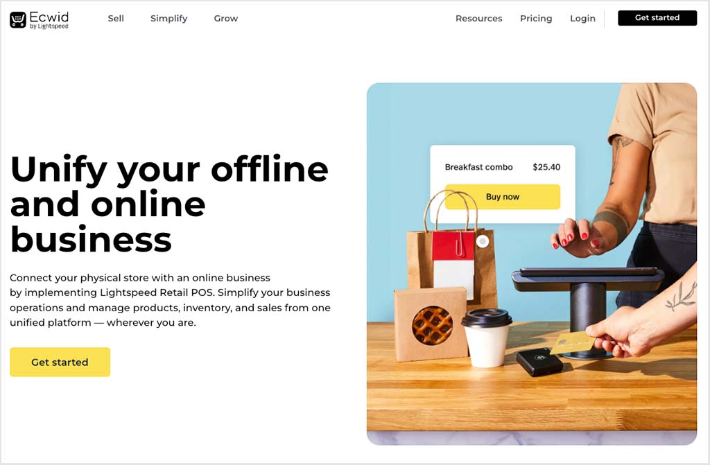 Lightspeed POS is the recommended POS solution for Ecwid