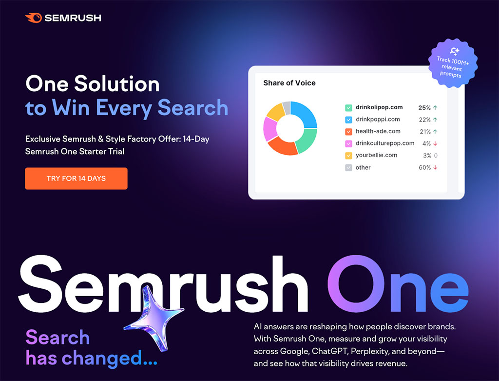 The Semrush One free trial