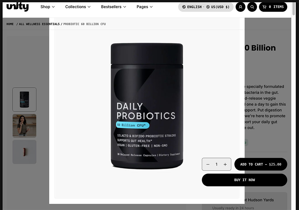 Image zoom in Shopify