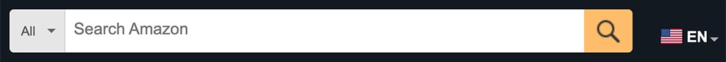 The Amazon search box