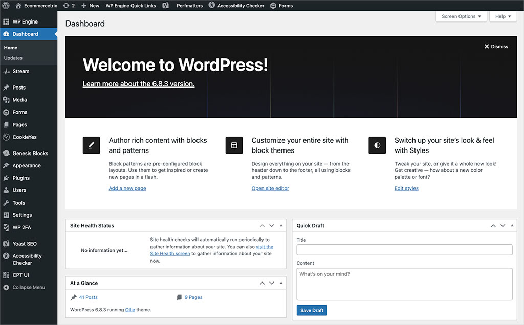 Using WordPress