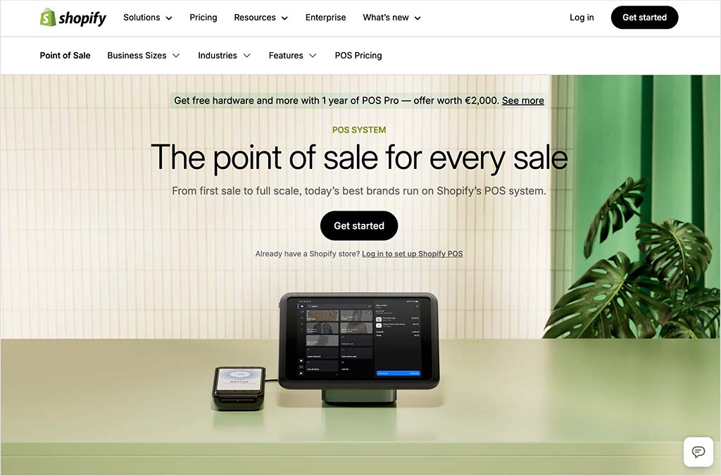 The Shopify POS system