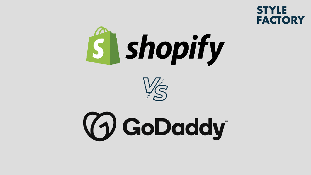 Shopify vs GoDaddy (graphic showing the two logos side by side)