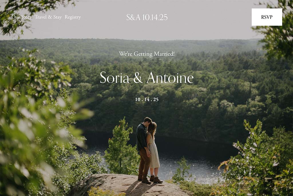 Squarespace's 'Soria' template