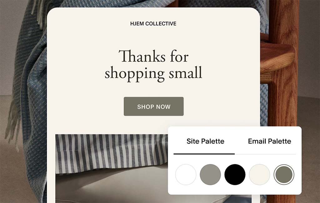 Using Squarespace Email Campaigns.