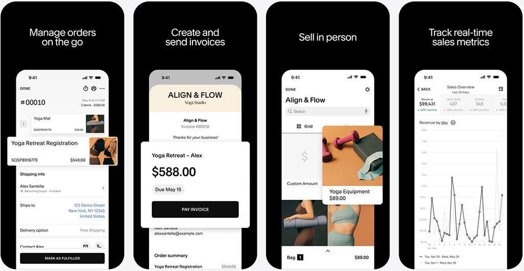 The Squarespace iOS app.