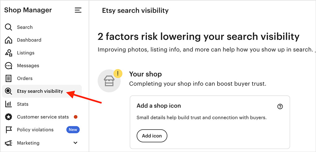 Etsy analytics