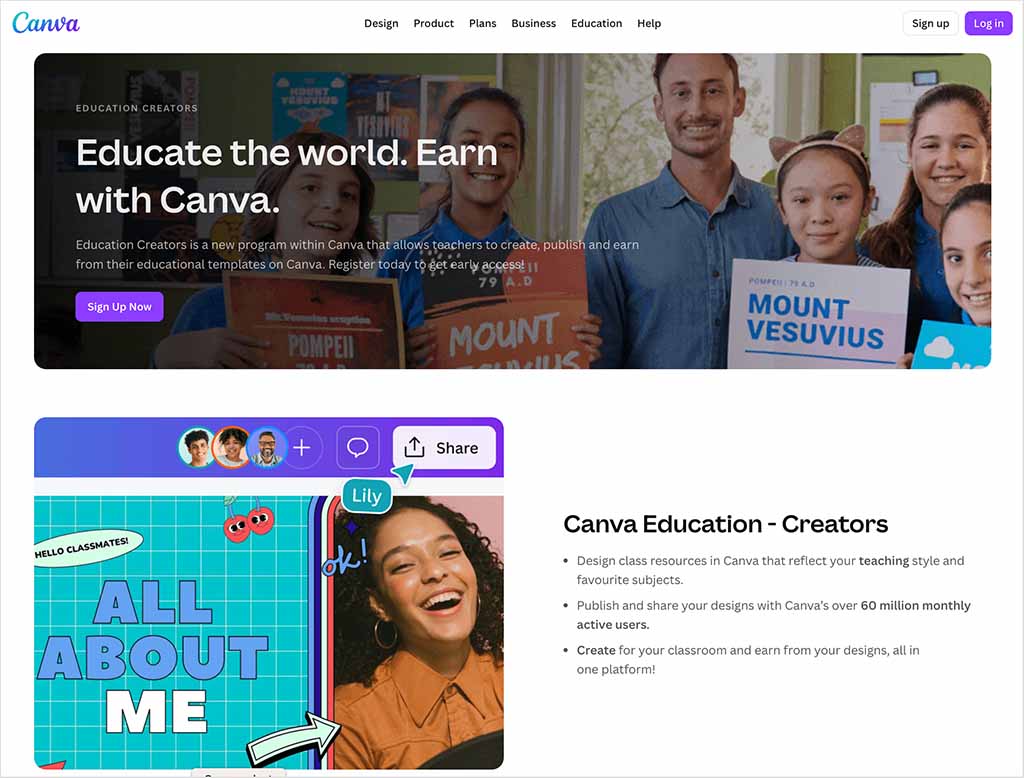 The Canva Education Creators program.