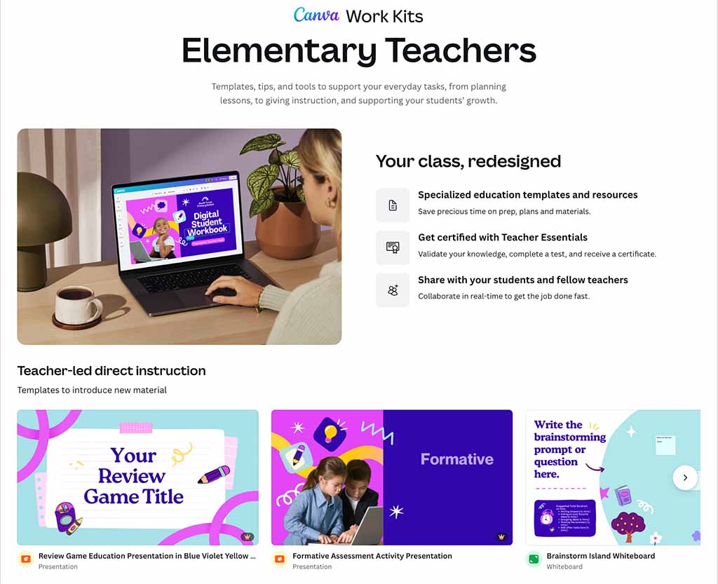 Canva's 'Teacher Work Kit'