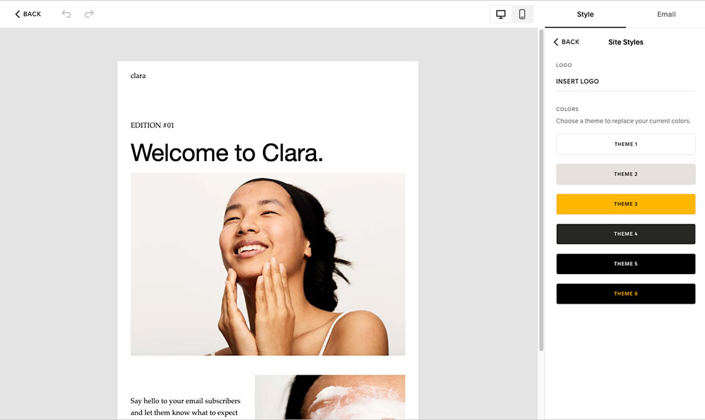 Creating an email newsletter with Squarespace Email Campaigns