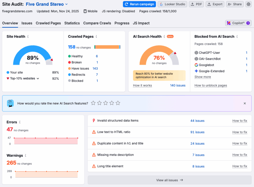 A site audit
