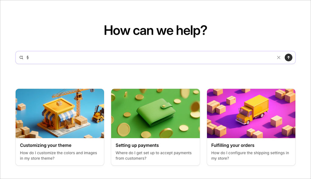The Shopify help center
