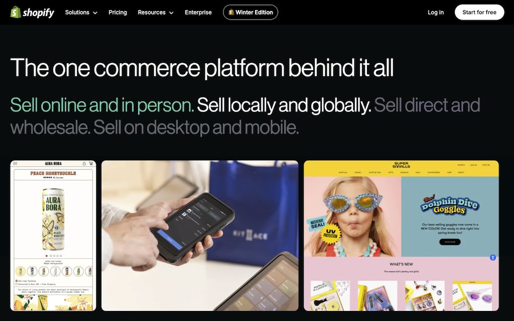 The Shopify platform