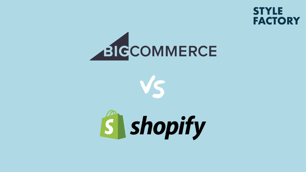BigCommerce vs Shopify — the two logos side by side.