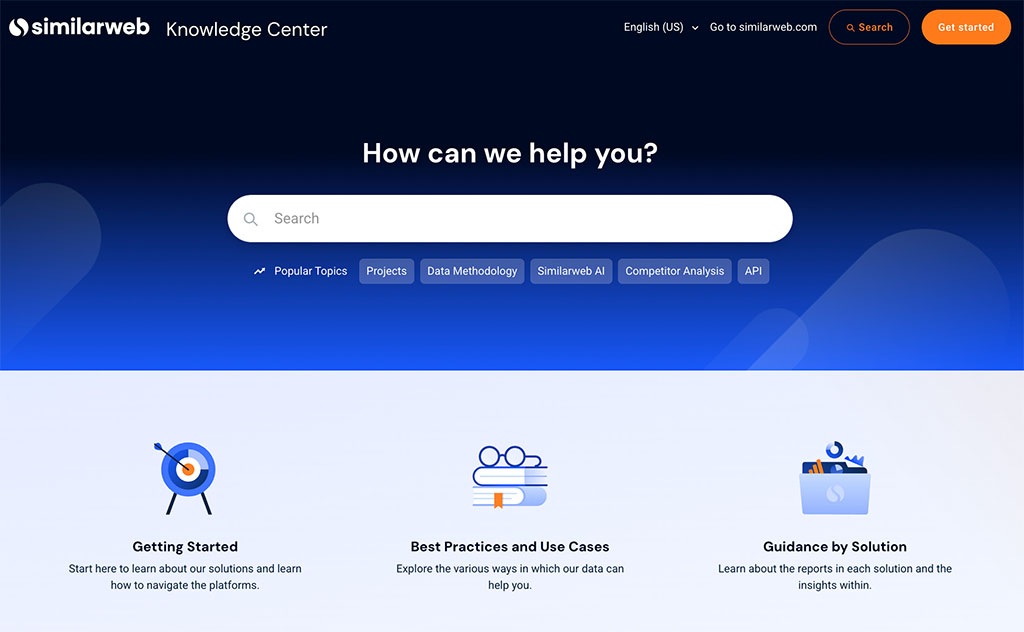 The Similarweb help center