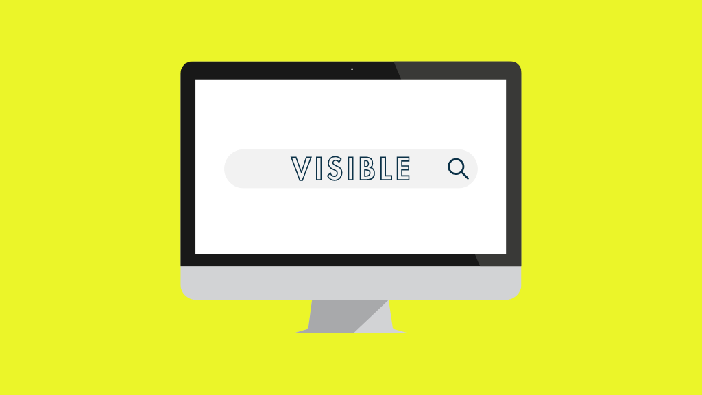 How to make your site more visible on Google (image of a computer with a search bar on it)