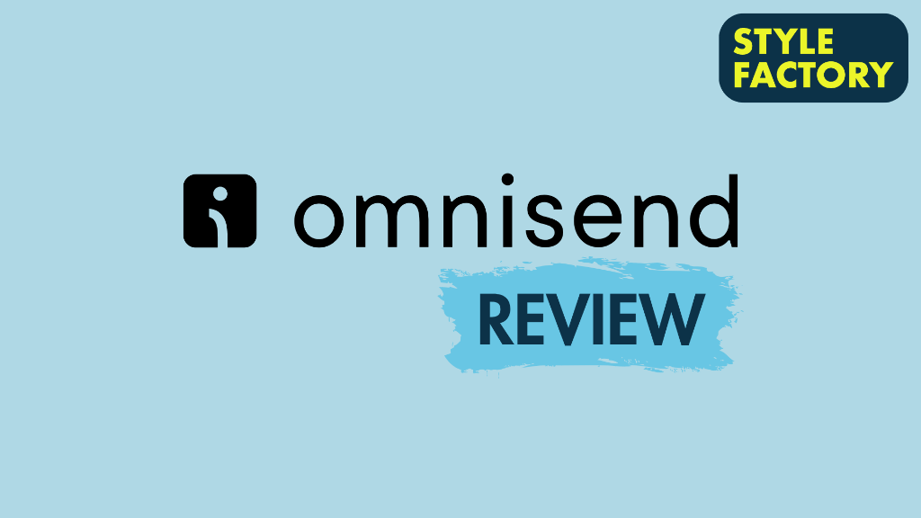 Omnisend review (the Omnisend logo plus a 'review' label)