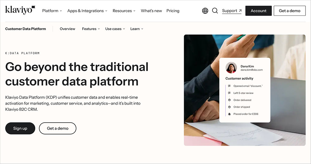 Klaviyo's Advanced Customer Data Platform