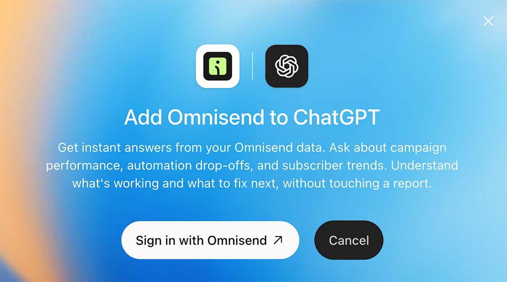 Connecting Omnisend to ChatGPT via its MCP integration